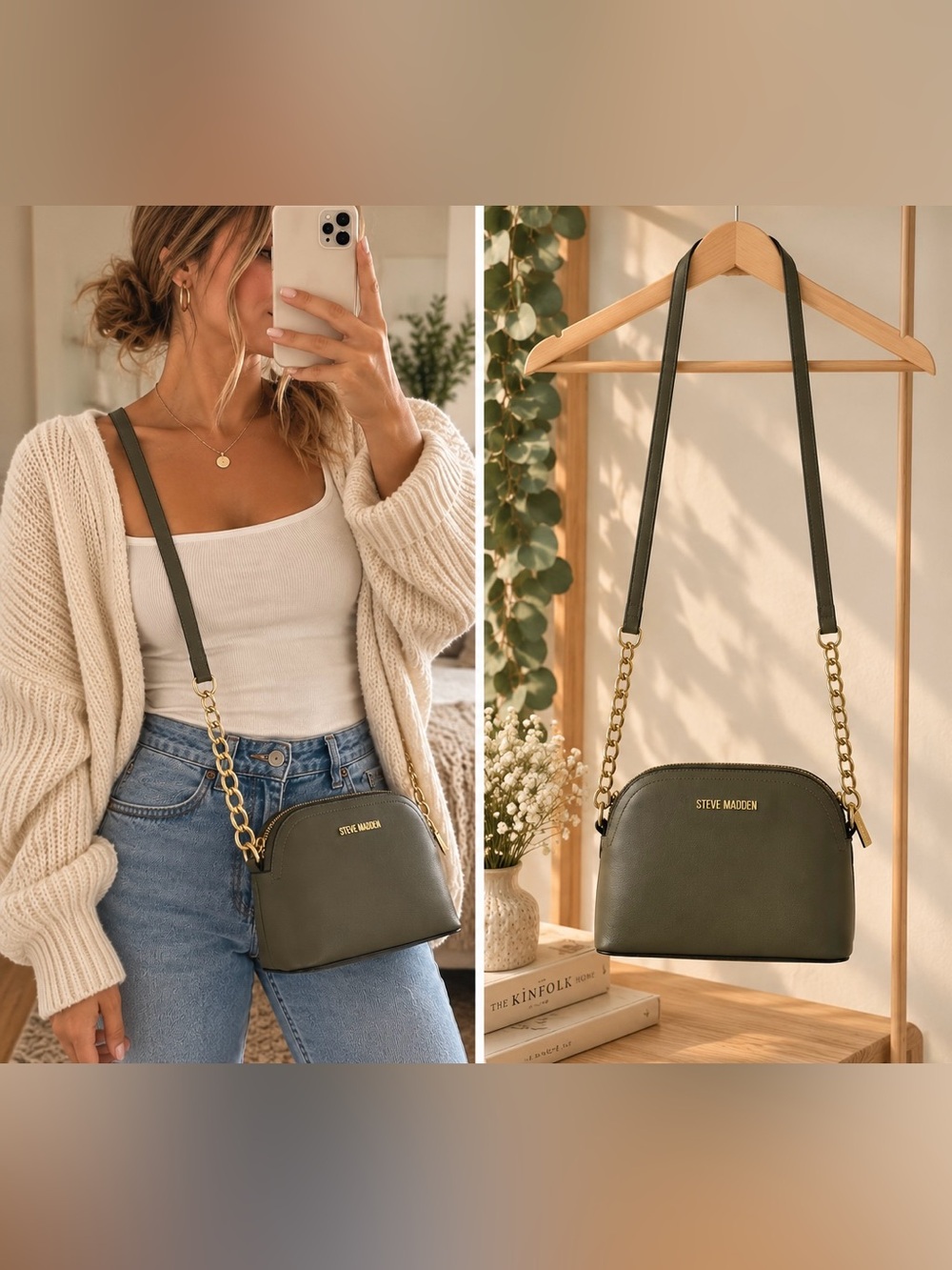 Steve Madden Dome Crossbody Bag Crossbody in Green